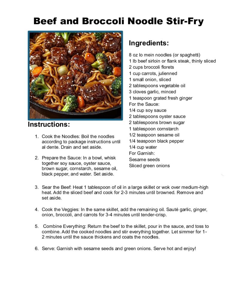 thumbnail of Beef and Broccoli Noodle Stir-Fry