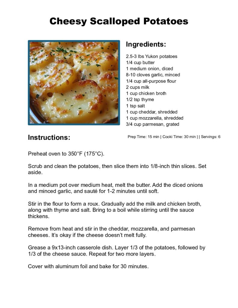 thumbnail of Cheesy Scalloped Potatoes