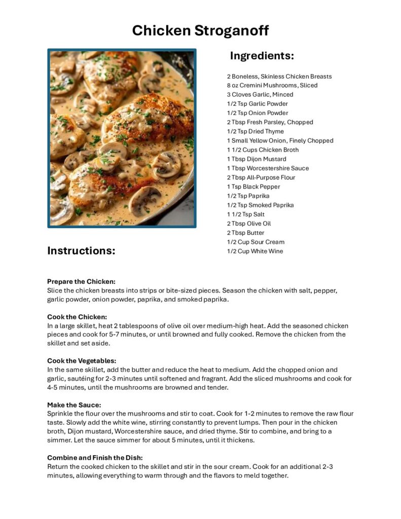 thumbnail of Chicken Stroganoff