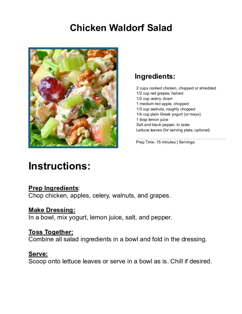thumbnail of Chicken Waldorf Salad