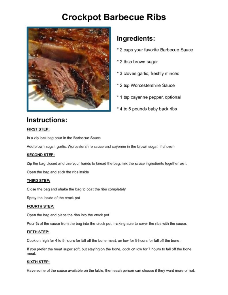 thumbnail of Crockpot Barbecue Ribs