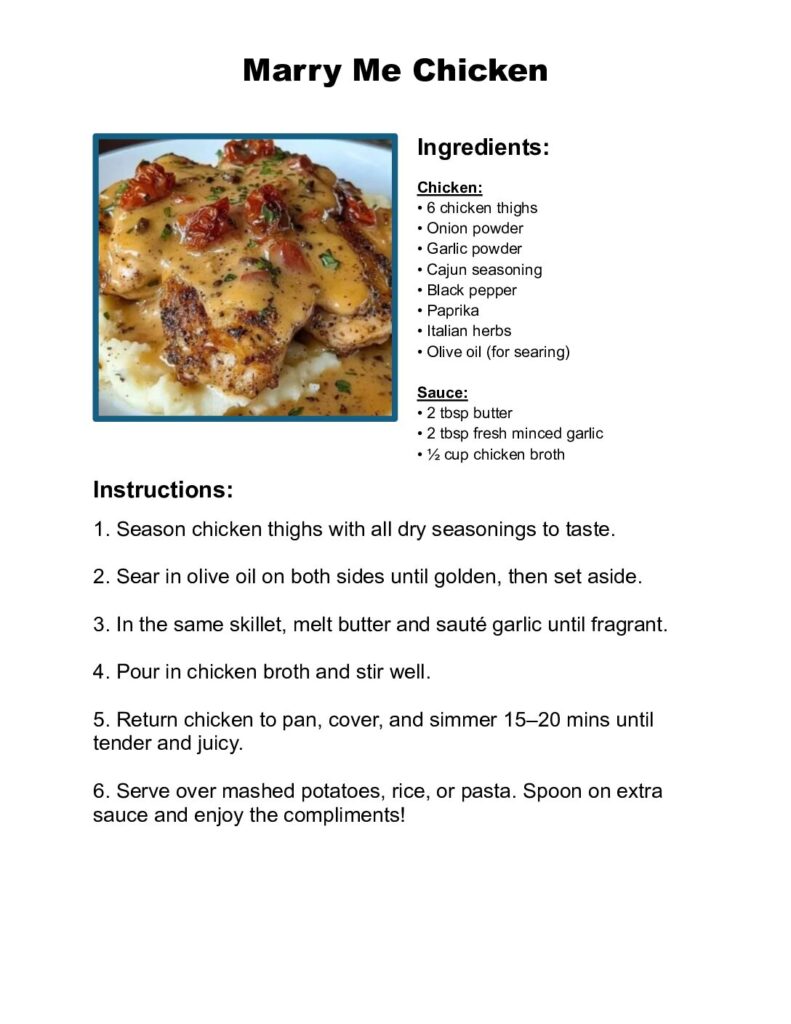 thumbnail of Marry Me Chicken