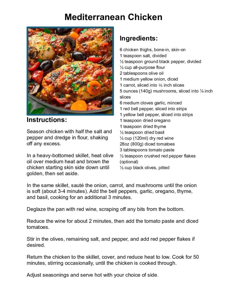 thumbnail of Mediterranean Chicken