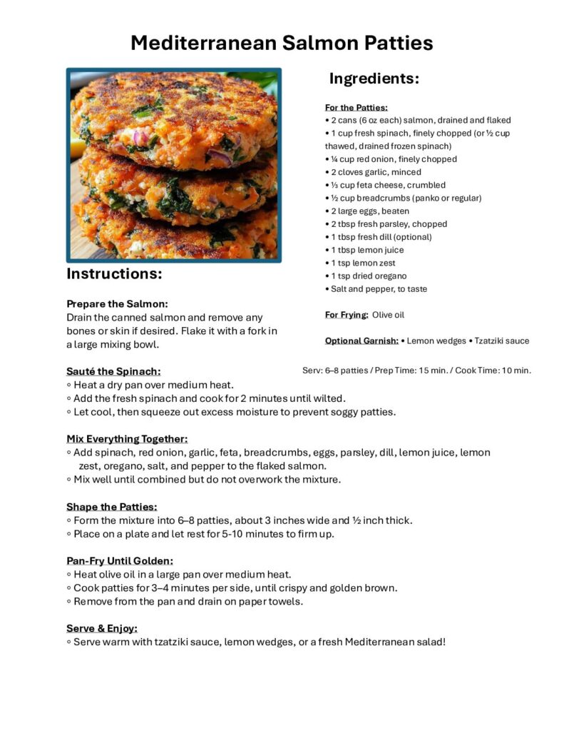 thumbnail of Mediterranean Salmon Patties