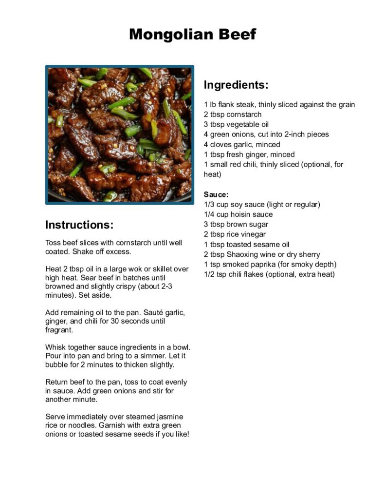 thumbnail of Mongolian Beef