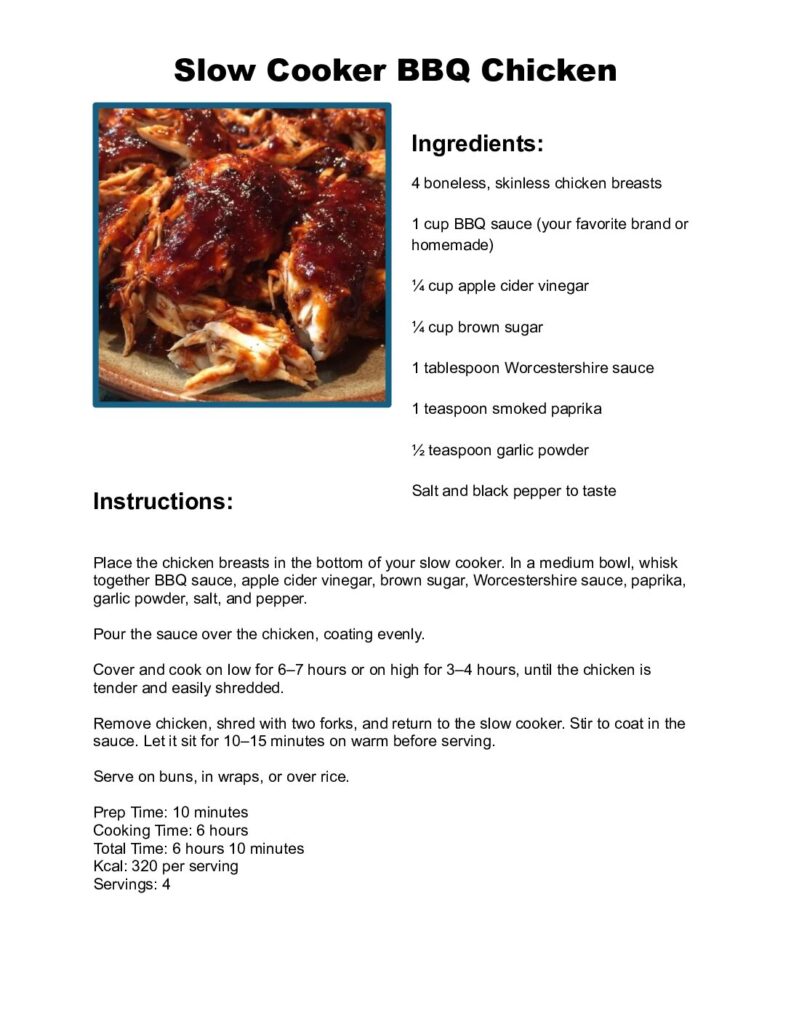 thumbnail of Slow Cooker BBQ Chicken