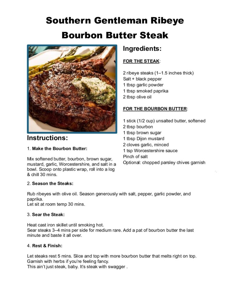 thumbnail of Southern Gentleman Ribeye Bourbon Butter Steak